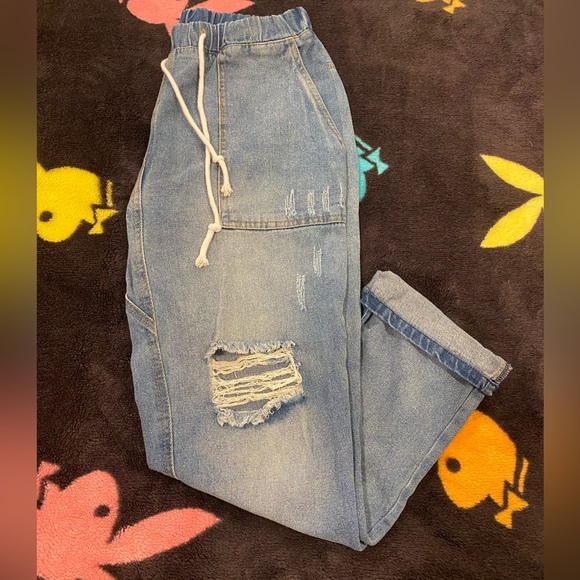 Women’s gusset crotch jogger jeans - Picture 1 of 9